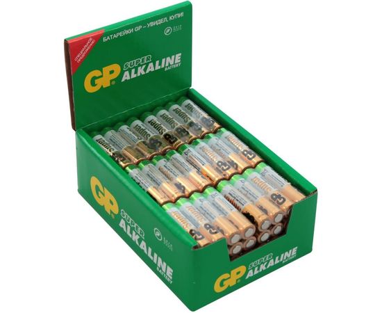 Алкалиновые батарейки GP Super Alkaline 24А ААA - 96 шт. в коробке 24ARS-2SB4 