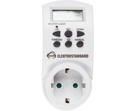 Электронная розетка-таймер Elektrostandard TMH-E-4 16A x1 IP20 Белый a026137 