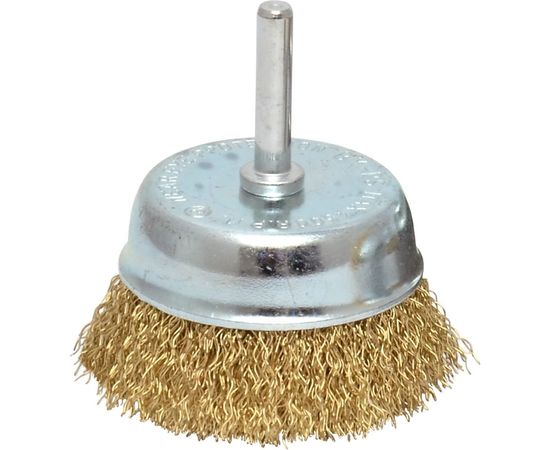 Щетка чашка (25 мм; латунированная витая проволока 0.3 мм) для дрели CUTOP 82-541 