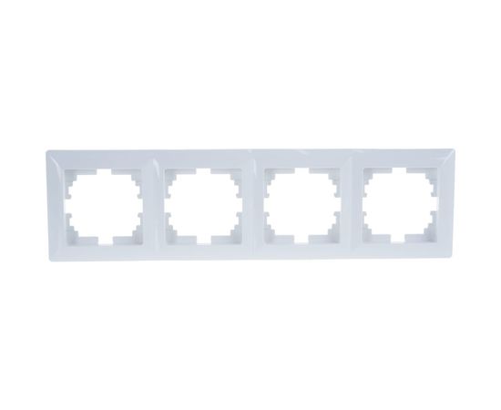 Рамка Intro 450401 на 4 поста, СУ, Solo, белый Б0043424 