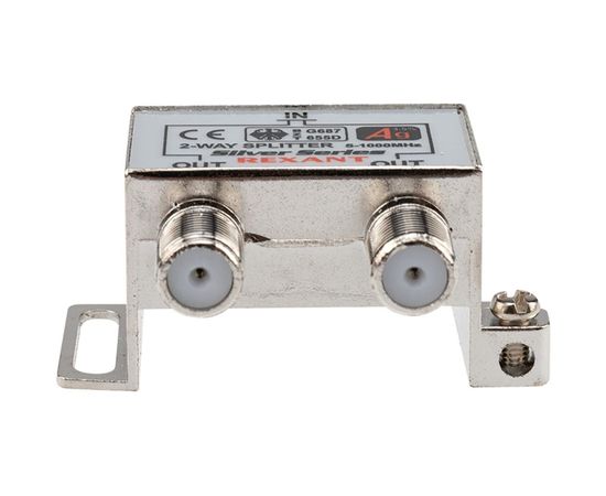 Делитель REXANT ТВ х 2 + 3шт. F BOX 5-1000 МГц Silver 05-6101 – изображение 11