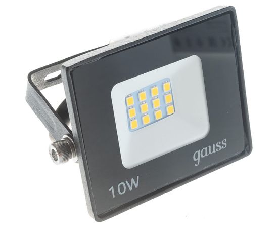 Светодиодный прожектор Gauss Elementary 10W 845lm IP65 4000К черный 1/20 613100210 – изображение 2