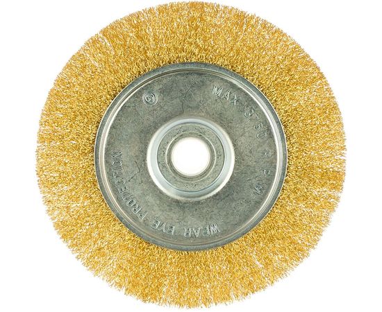 Щетка крацовка дисковая с комплектом переходников (200 мм; 22.2 мм) Biber 70999 тов-170435 – изображение 2