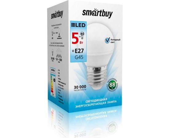 Светодиодная лампа Smartbuy LED G45-05W/4000/E27 SBL-G45-05-40K-E27 – изображение 2