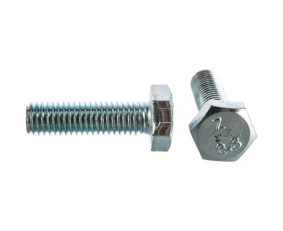 Болт Tech-Krep DIN933 с шестигранной головкой, оцинкованный М10х35 6шт - пакет 102977 – изображение 2