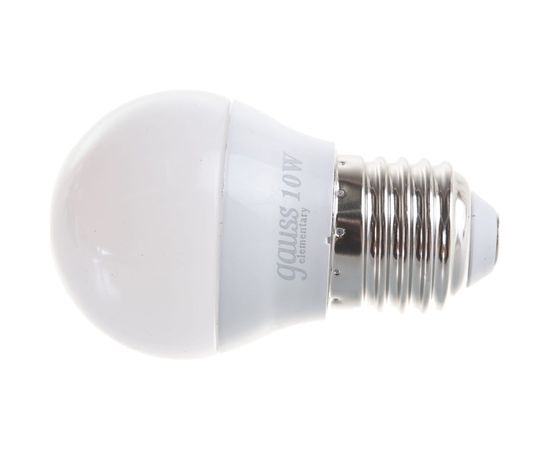 Лампа Gauss LED Elementary Шар 10W E27 880lm 3000K 53210 – изображение 2