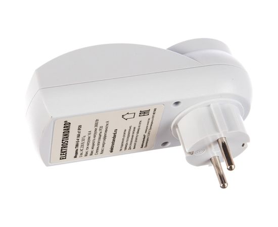 Электронная розетка-таймер Elektrostandard TMH-E-4 16A x1 IP20 Белый a026137 – изображение 2