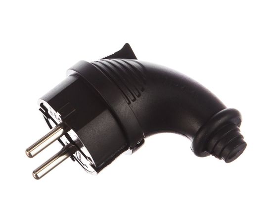 Угловая однофазная вилка, каучук UNIVersal 1241 – изображение 2