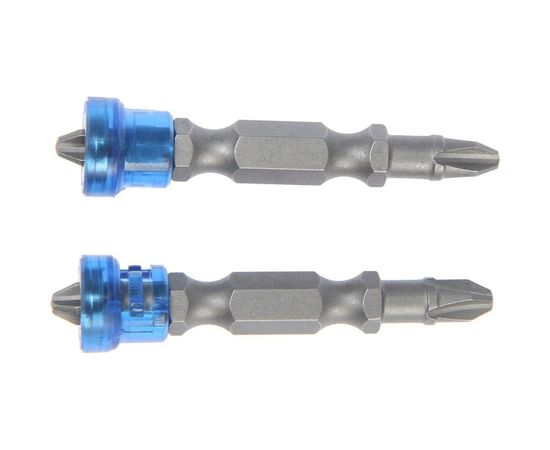 Биты двухсторонние с магнитом-ограничителем (2 шт; PH2; 50 мм; S2) TUNDRA 2393922 – изображение 2