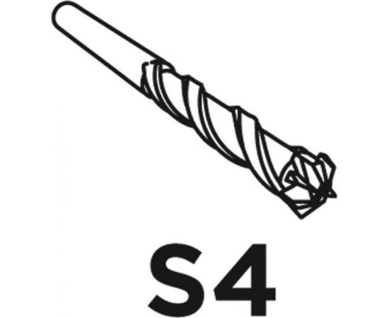 Бур по бетону SDS Plus 6x210 мм S4 quatro GRAPHITE 57H410 – изображение 2