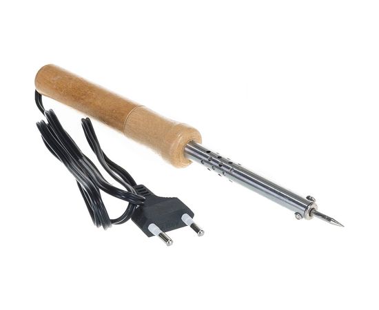 П��яльник с ручкой из дерева SPARTA 30 Вт, 220 В 913101 – изображение 2