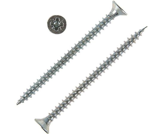 Универсальный саморез Tech-Krep 50х3,5 мм 200 шт оцинкованный, коробка с окном 102175 – изображение 2