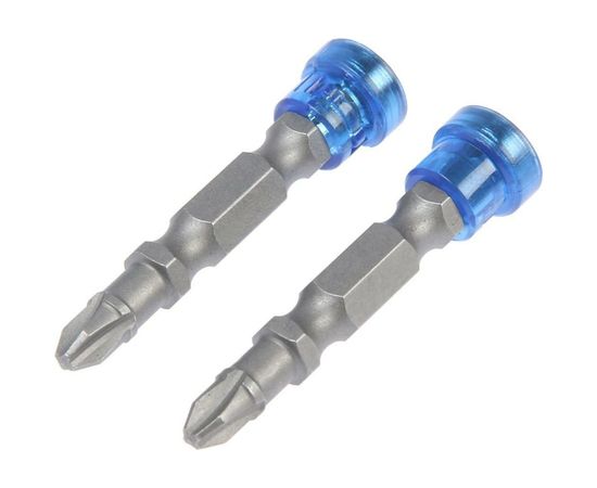 Биты двухсторонние с магнитом-ограничителем (2 шт; PH2; 50 мм; S2) TUNDRA 2393922 – изображение 3