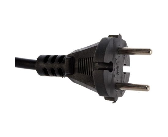 Сетевой шнур с вилкой Lux V2 ПВС 2x0.75 мм 3 м черный без заземления 4606400001348 – изображение 3