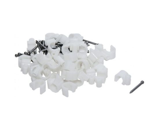 Скоба для кабеля, круглая А 6мм, 50шт - пакет Tech-Krep 103647 – изображение 3