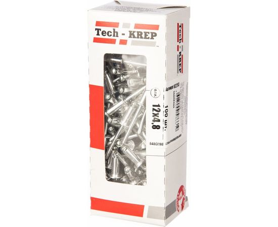 Заклепка 4.8х12, 100шт - коробка Tech-Krep 102293 – изображение 3