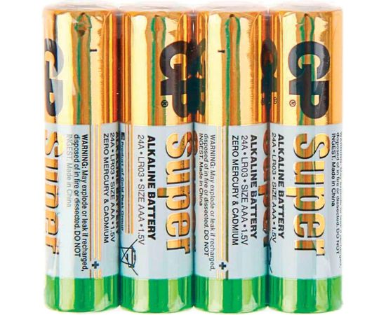 Алкалиновые батарейки GP Super Alkaline 24А ААA - 96 шт. в коробке 24ARS-2SB4 – изображение 3