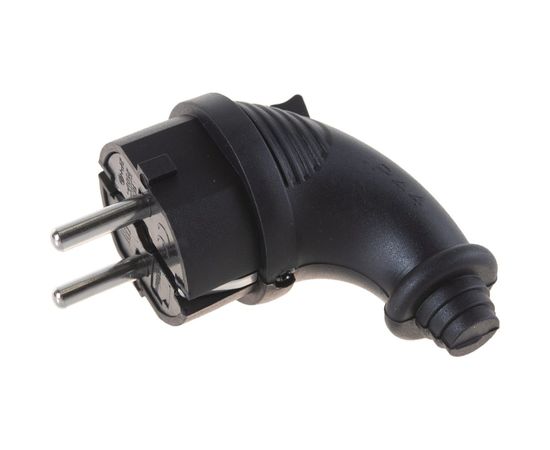 Угловая однофазная вилка, каучук UNIVersal 1241 – изображение 3