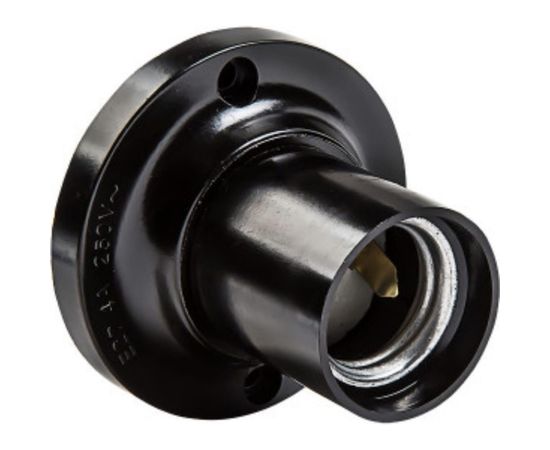 Патрон Smartbuy карболитовый потолочный, Е27, черный, прямой SBE-LHB-c-E27 – изображение 3