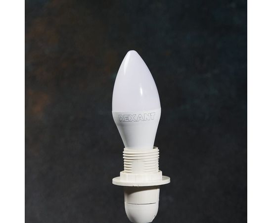 Светодиодная лампа REXANT свеча, 9,5 Вт, E14, 903 лм, 2700 K, теплый свет 604-023 – изображение 3
