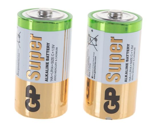 Батарейка Super Alkaline LR14 (2 шт; блистер) GP 14A-BC2/ 14A-CR2/14A-2CR2 – изображение 3