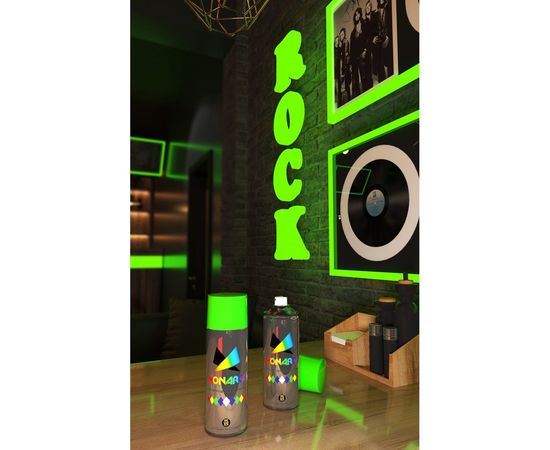 Аэрозольная краска MONARCA флуоресцентная Зеленый 41003 – изображение 6