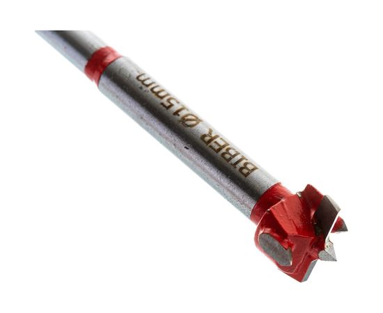 Сверло Форстнера твёрдосплавное 15 мм BIBER тов-198839 – изображение 5