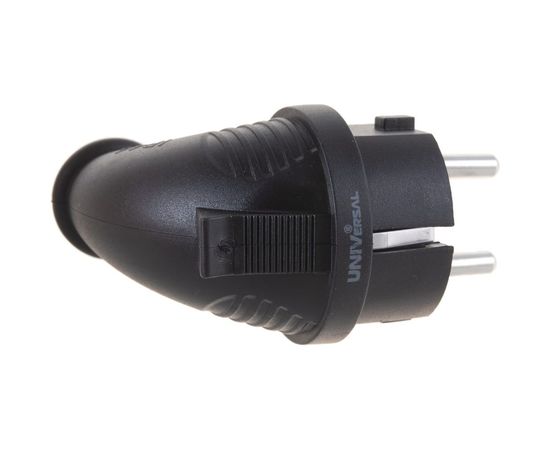 Угловая однофазная вилка, каучук UNIVersal 1241 – изображение 5