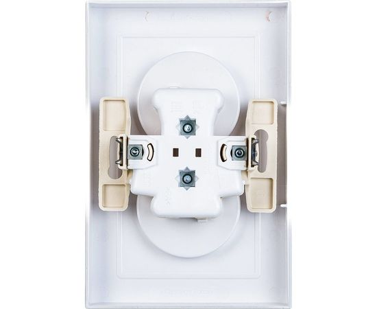 Двухместная розетка Schneider Electric ATLAS DESIGN без заземления 16А в сборе белая ATN000120 – изображение 5