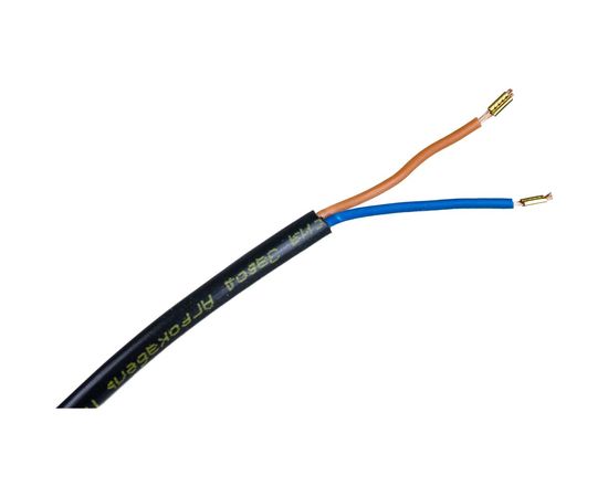 Сетевой шнур с вилкой Lux V2 ПВС 2x0.75 мм 3 м черный без заземления 4606400001348 – изображение 5