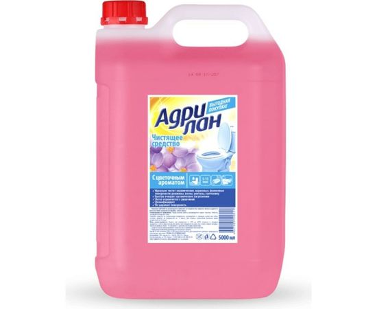 Чистящее средство для загрязнений и ржавчины Адрилан с цветочным ароматом 5 л 205080 