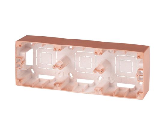 Коробка накладного монтажат ЭРА 12610314 3 поста, Эра 12, медь Б0043188 