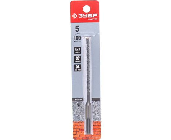 Бур SDS-plus ЗУБР 5х160 мм 29315-160-05 
