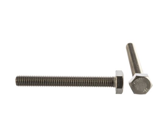Болт Госкреп DIN 933 с шестигр. гол. с полн. рез. 10х80 нержав. сталь 2 шт. 10-0015030 