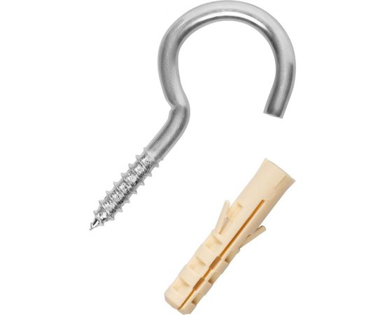 Крюк-шуруп ЕВРОПАРТНЕР Zn d3,4хL30 мм 4 шт. 13 1840 1 