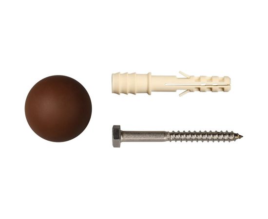 Комплект дверного ограничителя ЕВРОПАРТНЕР TSM темно-коричневый 87577 