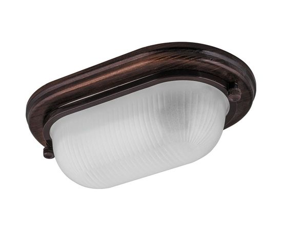 Светильник для бани и сауны FERON НБО 04-60-021 220V 60Вт Е27 IP54 дерево, орех, овал 11575 