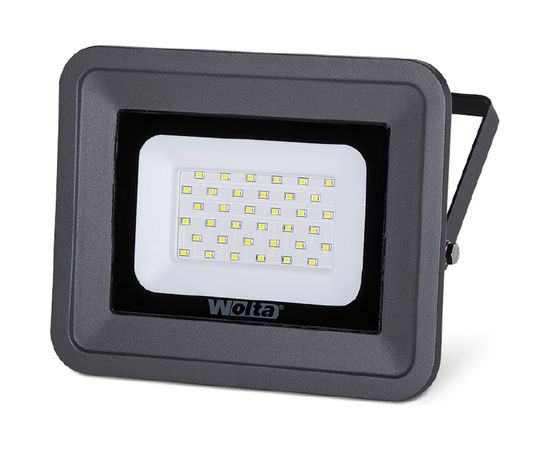 Светодиодный прожектор Wolta 5700K, 30W SMD,IP 65, цвет серый, слим WFL-30W/06 