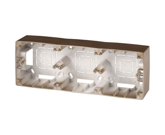 Коробка накладного монтажа ЭРА 12610313 3 поста, Эра12, бронза Б0043187 