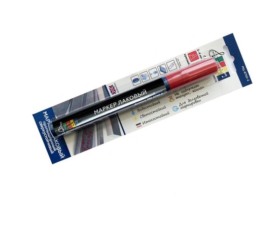 Маркер Мелодия цвета лаковый, промышленный, красный, круглый, 2-4мм МЦ-8750-2 