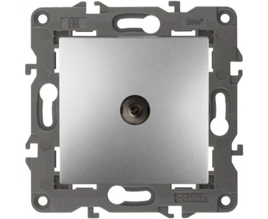 Розетка TV ЭРА 14310203 проходная, IP20, Elegance, алюминий Б0034298 