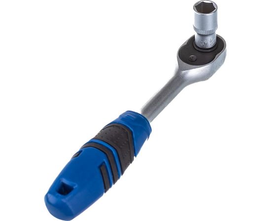 Набор торцевых головок с трещоткой КОБАЛЬТ 1/4 Cr-V 46 предметов 791196-46:2901 – изображение 11