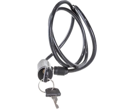 Тросовый замок Зубр Стандарт 2 ключа в комплекте длина троса 950 мм d 6 мм 37269-95 – изображение 2