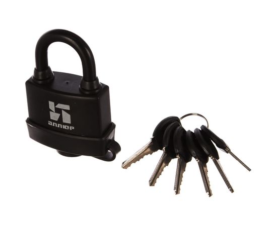 Навесной замок Аллюр ВС1Ч-375П черный пластик 3355 – изображение 2