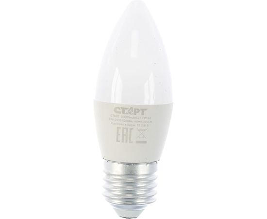 Светодиодная лампа СТАРТ в колбе лон LEDCandleE27 7W 40 – изображение 2