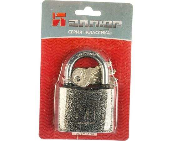 Навесной замок Аллюр HG-360C ВС1Ч-360 полимер 5 ключей 3375 – изображение 2