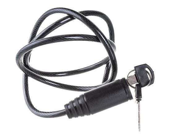 Тросовый замок Зубр Стандарт 2 ключа в комплекте длина троса 950 мм d 6 мм 37269-95 – изображение 3