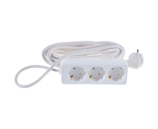 Бытовой удлинитель СОЮЗ ТМ 2200 Вт, с заземлением, 3 гнезда, ПВС, 7м 481S-9307 – изображение 4