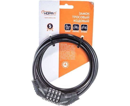 Велосипедный замок НОРА-М №21 размер ф8 х 1000мм 13906 – изображение 4