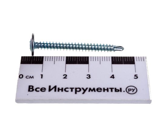 Саморез с прессшайбой Качественный крепеж 4,2х41 сверло 250 шт 0500351 КЧ – изображение 4